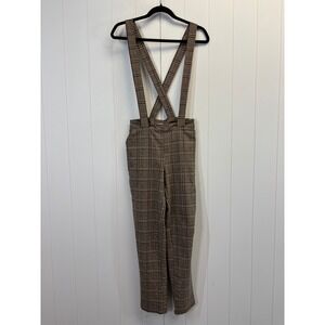 Balera Women Academia Plaid Suspender Dance Pants Size SA Twee Heritage Chic